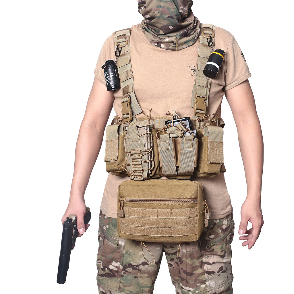 Edc Deep Carry - Tactical Vest Drop Pouch Sub Abdominal