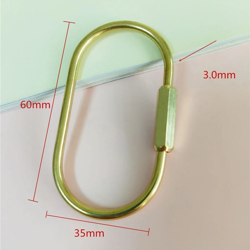 Solid Brass Screw Keychain D-S - огляд і ціна Edc Car Carry