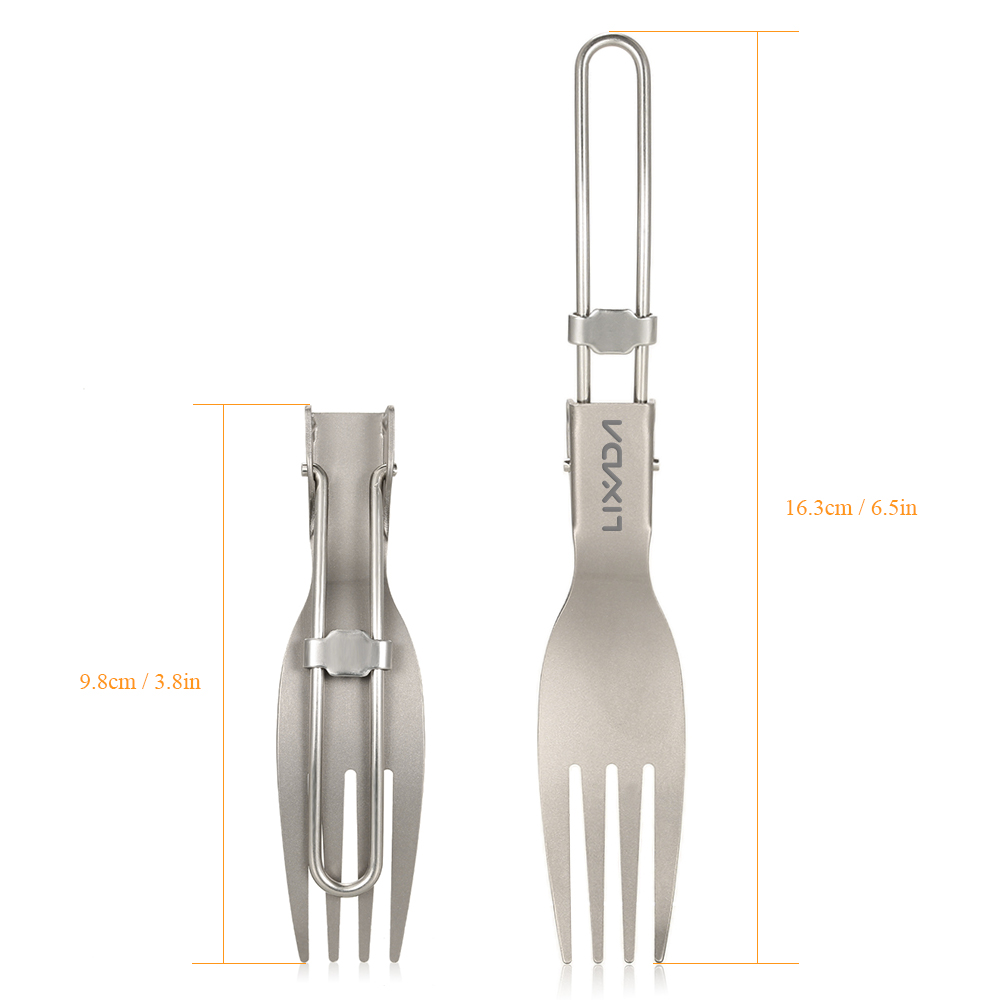 Lixada Titanium Folding Fork U - огляд і ціна Edc Everyday Carry Knives