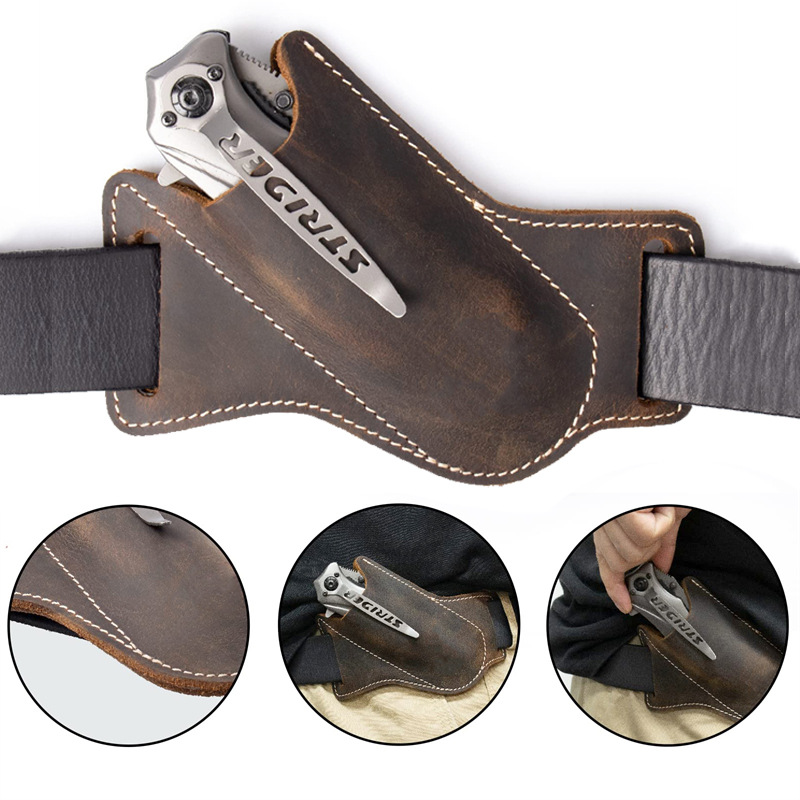 1PC Leather Knives Sheaths Fol - огляд і ціна Edc Everyday Carry Knives