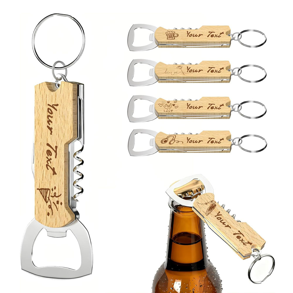 Custom Engraved Logo Bottle Op - огляд і ціна Bottle Opener Keyring