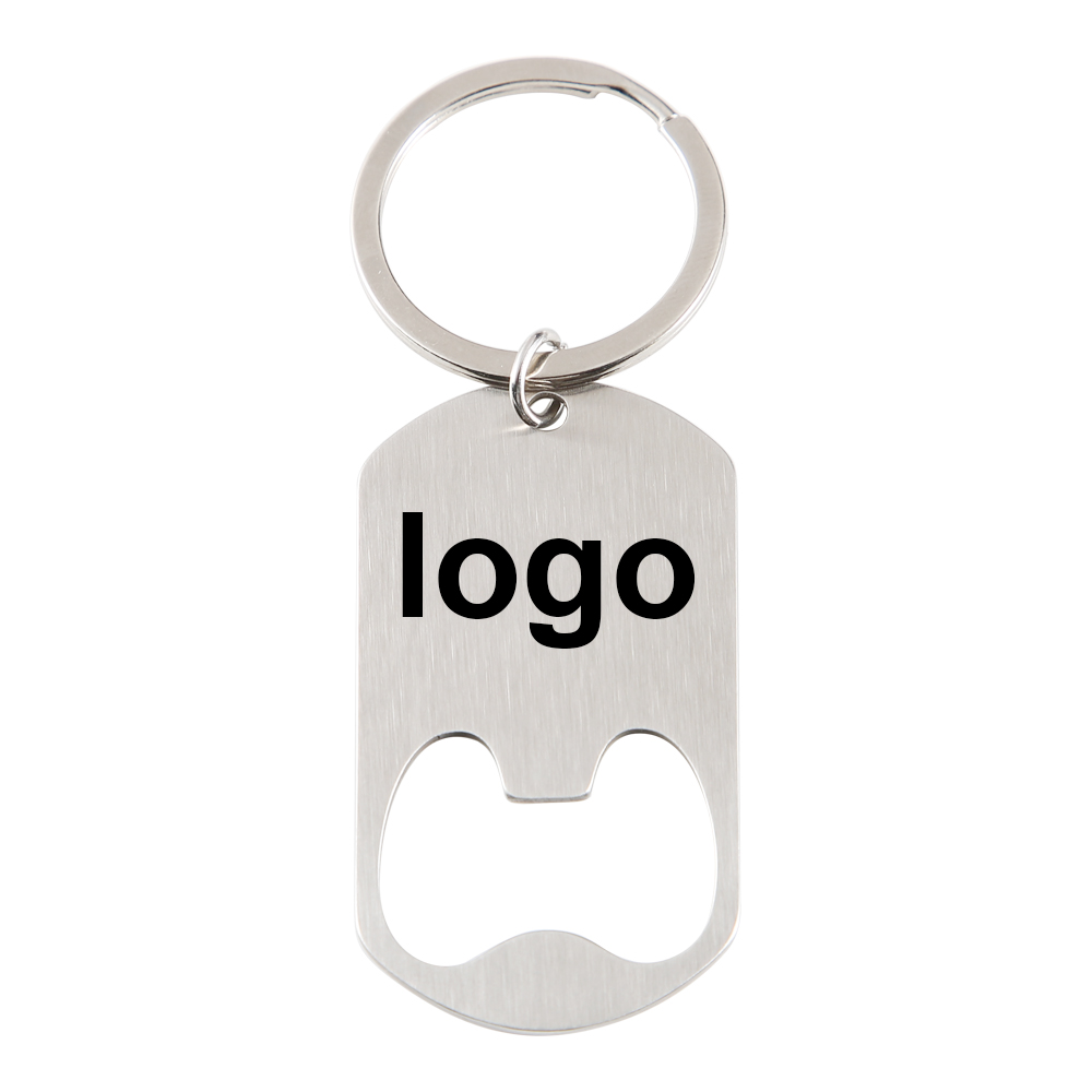 Custom Company Logo Stainless  - огляд і ціна Bottle Opener Keyring