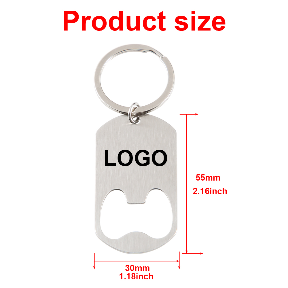 Custom Company Logo Stainless  - огляд і ціна Bottle Opener Keyring