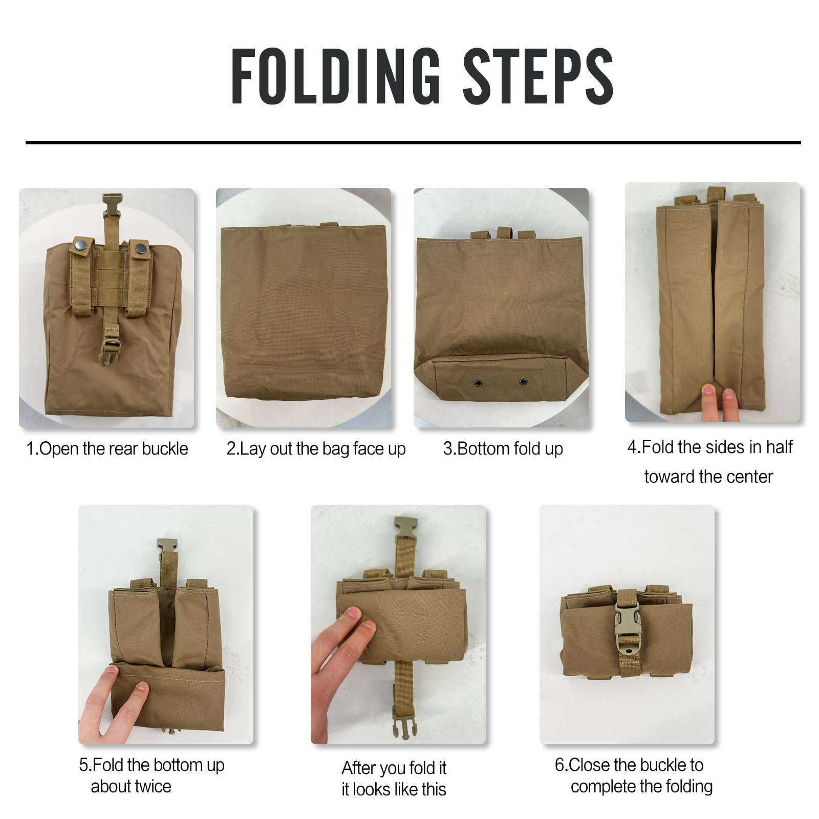 New Molle Folding Dump Drop Ma - огляд і ціна Edc Deep Carry