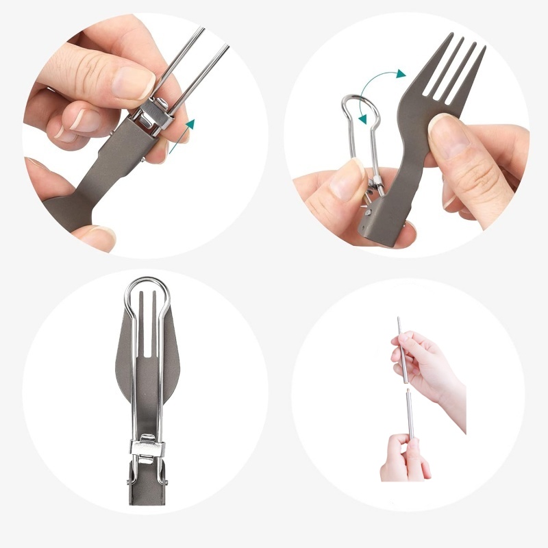 Titanium Foldable Utensil Set  - огляд і ціна Edc Everyday Carry Knives