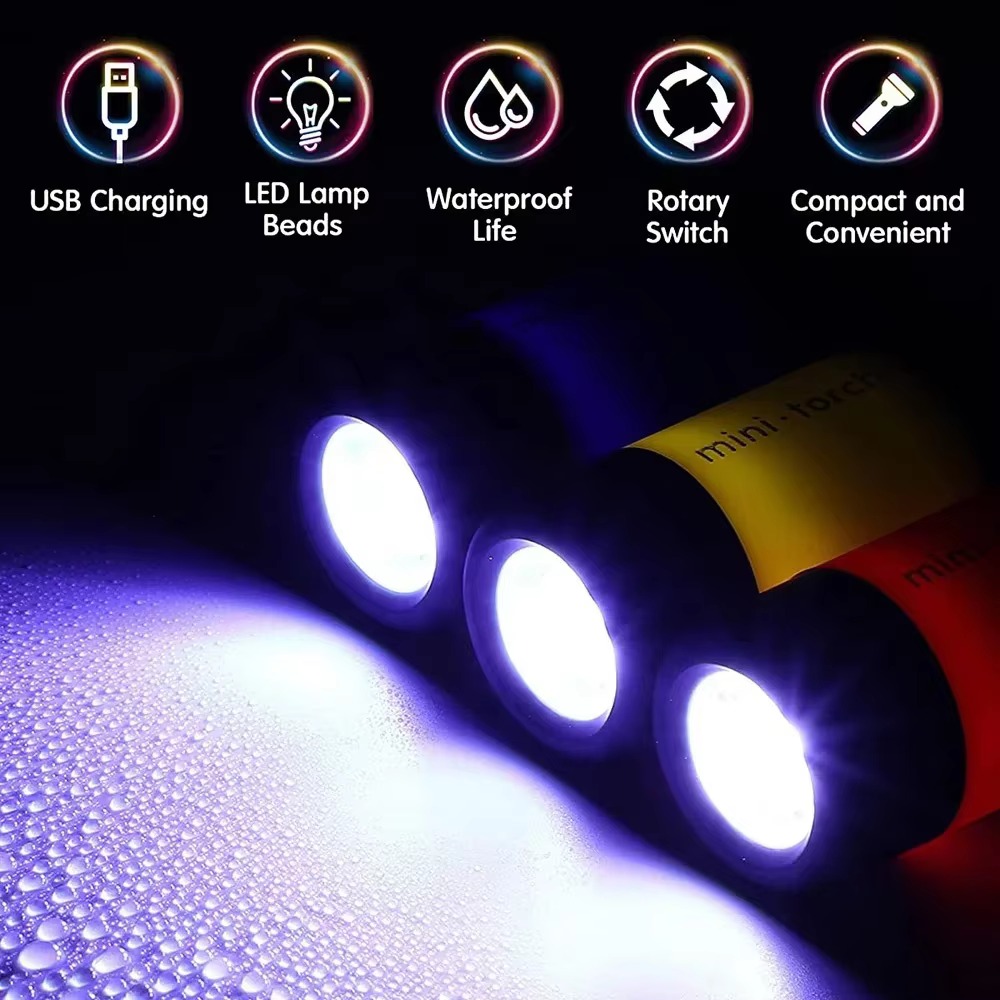 Mini Flashlight Keychain USB R - огляд і ціна Edc Car Carry