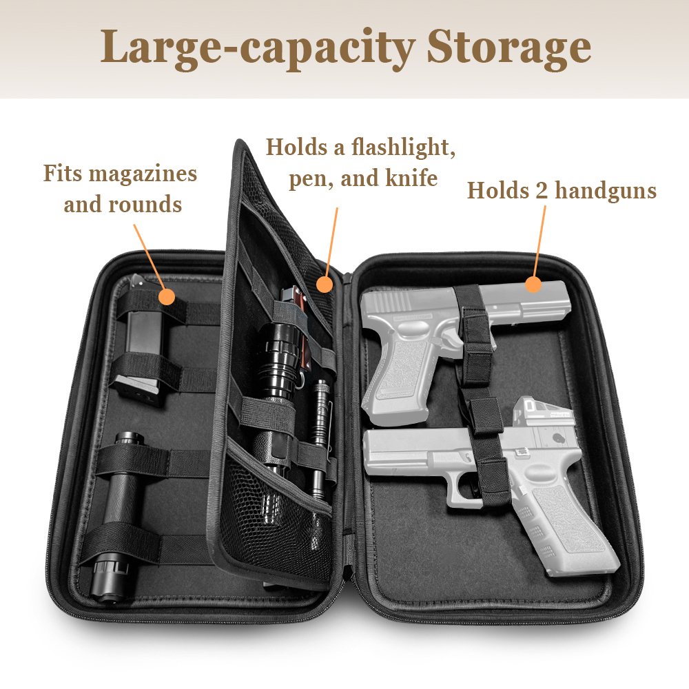 Tactical Pistol Gun Case Dual  - огляд і ціна Edc Concealed Carry Bag